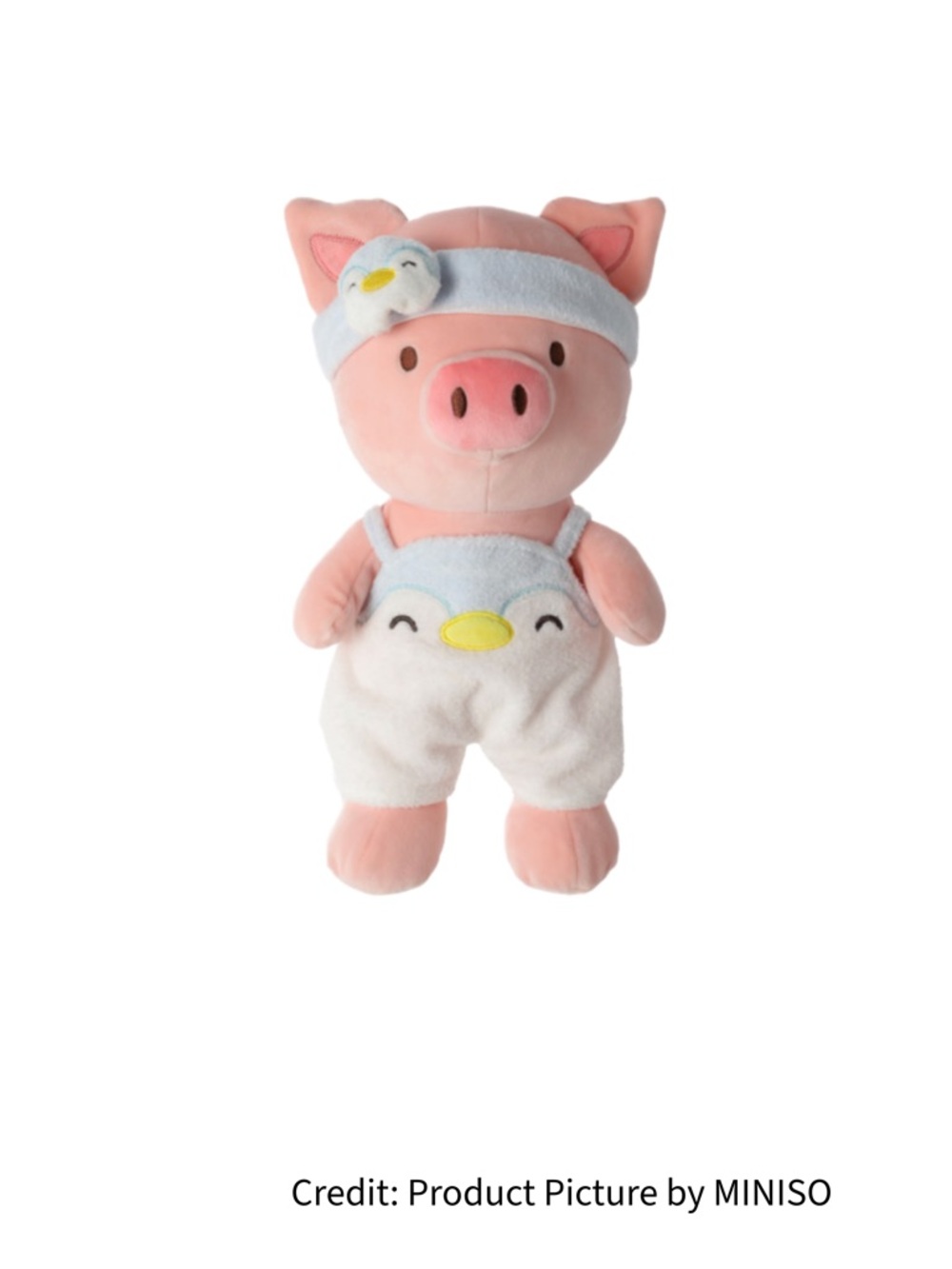 Miniso Pink Pig Plush Hairband & Pajamas Pig NEW